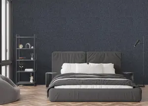 Hotel Luxe Urban Weave Navy Wallpaper