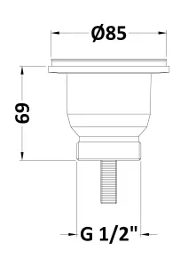 Mini Basket Strainer Waste - 85mm Diameter - Chrome - Balterley