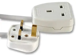 PRO ELEC - 1 Gang Extension Lead, White, 3m