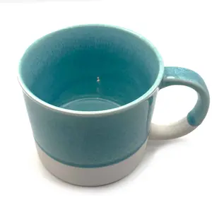 Scandi Home Set of 2 480ml Terra Fusion Turquoise Reactive Glazed Ceramic Mugs