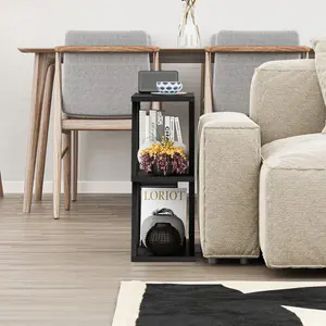 Adriana Side Table Modern Compact Design for Living Room & Bedroom Black