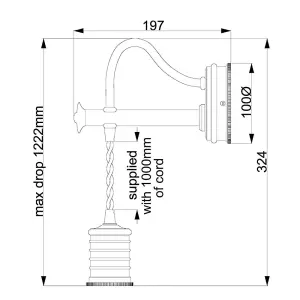 Elstead Douille 1 Light Indoor Wall Light Polished Nickel, E27