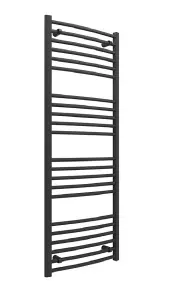 Aquarius Graph High Heat Output Curved 1600 x 500mm Anthracite Towel Radiator AQGR0180