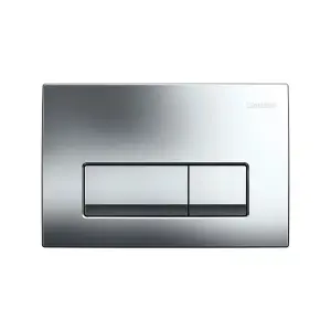 Geberit DELTA51 Gloss Chrome Dual Flush Plate DELTA 51 UP100 Concealed Cisterns