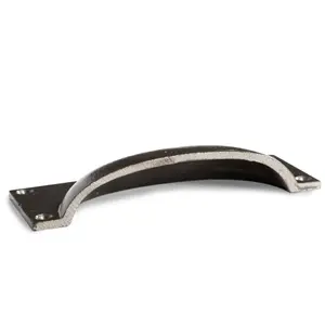 Hammer & Tongs Rectangular Cabinet Cup Handle - W130mm x H50mm - Pack of 2