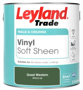 Leyland Trade Vinyl Soft Sheen Walls & Ceilings Emulsion Paint Great Western (PPG13-32) - 2.5L