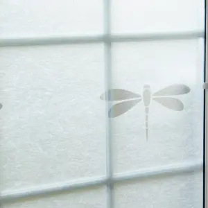 D-C-Fix Nibella White Dragonfly Window film, (L)1.5m (W)0.45m