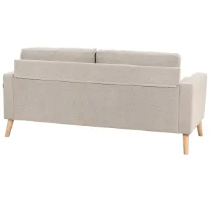 2 Seater Fabric Sofa Taupe KALMAR