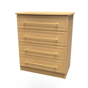 Norfolk 4 Drawer Chest in Modern Oak (Ready Assembled)