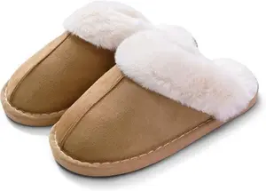 Slippers Women Gifts Ladies Fluffy:Women's Slippers Cozy Memory Foam House Mens Slippers,Fluffy Wool-Like Ladies Slippers,Plush Fleece Lined Shoes