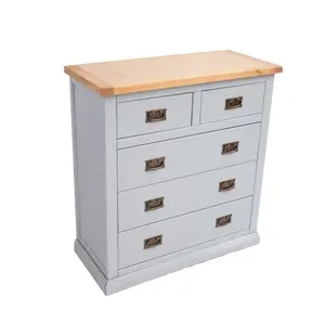 Loreo 5 Drawer Chest of Drawers Bras Drop Handle