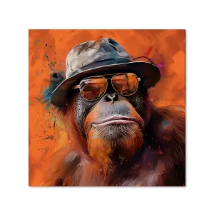 Orangutan In Glasses Kitchen Splashback