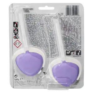 Harpic Hygienic Toilet Rim Block Twin pack Lavender 2 x 40g (Pack of 12)