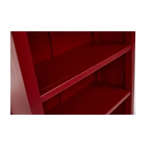 Palazzi Bookcase H127 W69 D25cm - Red