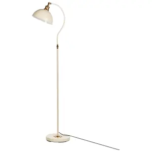 Beliani Industrial Metal Floor Lamp Beige LENNON