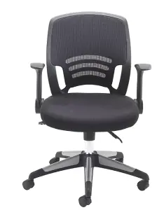 Rainbow Zebra Mesh Back Computer Desk Chair with Folding Armrests