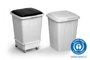 Durable DURABIN ECO 90L Recycled Plastic Square Bin Lid - Grey