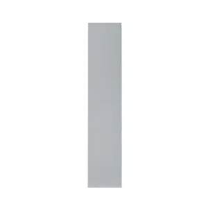 GoodHome Alisma High gloss grey Slab Highline Cabinet door (W)150mm (H)715mm (T)18mm