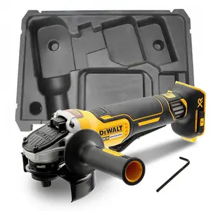 Dewalt DCG406N 18v XR Brushless Cordless 125mm Angle Grinder Paddle Bare + Inlay