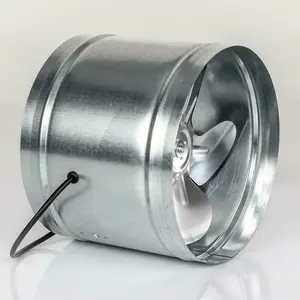 Metal Inline Extractor Fan Industrial Ventilator with 207mm / 8.15 Size