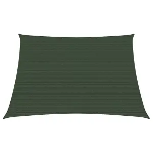 Berkfield Sunshade Sail 160 g/m2 Dark Green 3/4x3 m HDPE