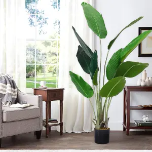 Artificial Banana Tree Fake Plant House Plant in Black Pot 160 cm