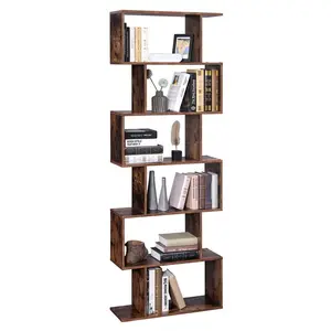 Geena Bookcase Rustic Brown