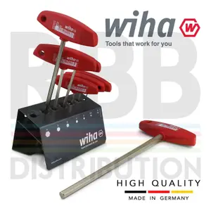 Wiha L Key Allen Key Hex T Handle With Stand 8pc Set 5 Year WARRANTY 00953