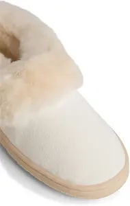 House Of Bruar Ladies Sheepskin Slipper - White