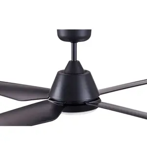 Alberte 122cm Ceiling Fan with LED Lights Black