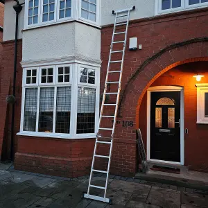 4.6m Large Lightweight Aluminium Folding Multi position Work Platform Ladder