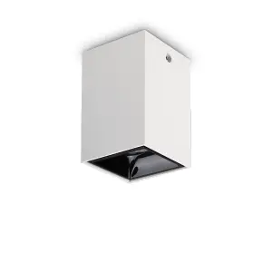 Luminosa Nitro LED Decorative Square Surface Mounted Downlight White, 3000K