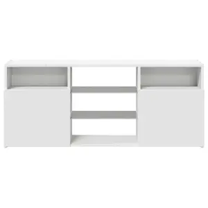 vidaXL TV Cabinet with LED Lights White 120x30x50 cm