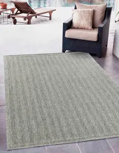 Modern Herringbone Design Outdoor-Indoor Rugs Dark Grey 50x80 cm