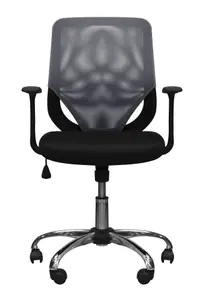 Atlanta Office Chair with Mesh Back in Grey