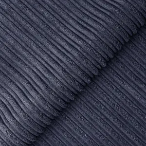 Luxor Jumbo Cord Fabric 3 Seater Sofa - Fullback Navy Blue