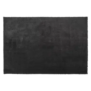 Shaggy Area Rug 140 x 200 cm Black EVREN