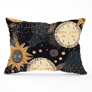 Gold Sun and Moon Cushions 33cm x 48cm