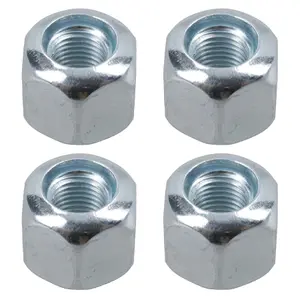 Pack of 4 3/8" UNF Wheel Nuts Nut For Trailer Suspension Hubs