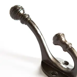 Hammer & Tongs - Ball End Hat & Coat Hook - W30mm x H95mm - Raw