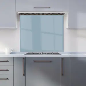 Regent Grey Premium Glass Kitchen Splashback W700mm x H750mm