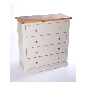 Loreo 4 Drawer Chest of Drawers Chrome Knob