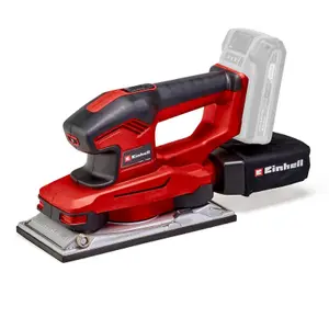 Einhell Power X-Change Cordless Orbital Sheet Sander 1/2 Size - Hook & Loop Sheets - Dust Bag - Body Only - TE-OS 18/230 Li Solo