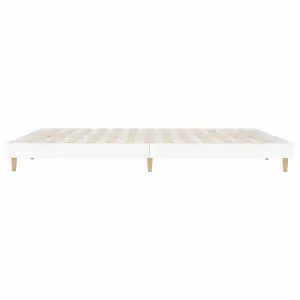 Berkfield Bed Frame White 180x200 cm Engineered Wood