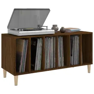 vidaXL Record Cabinet Brown Oak 100x38x48 cm Engineered Wood