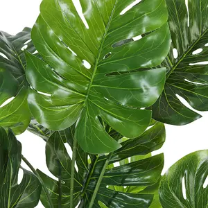 120cm H Artificial Palm Plants in Pot Fake Plants Tropical Palm Tree Potted Monstera Plant Tree for Indoor Decoration