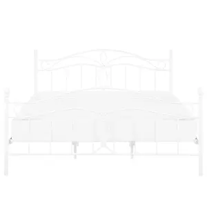 Metal EU Super King Size Bed White ANTLIA