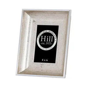 Hill Interiors Antique Silver Crackled Effect Photo Frame 4x6