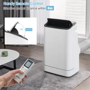 Costway 18000 BTU 4-in-1 Portable Air Conditioner Air Cooling Fan Dehumidifier AC Unit