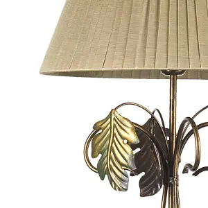 Luminosa Quercia Floor Lamp With Tapered Shade, Bronze Green